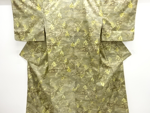 JAPANESE KIMONO / KOMON / SILK \\ TREES